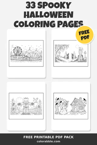 Spooky & Scary Halloween Coloring Pages 2026 | Colorabble