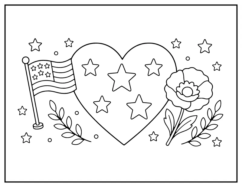 We Appreciate You Heart Card to Color coloring page – printable black and white line art